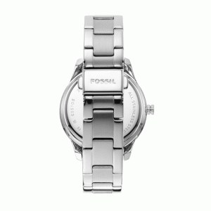 Fossil Women’s Quartz Silver Stainless Steel Silver Dial 37mm Watch ES5108 (Without Tag)