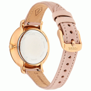 Fossil Women’s Quartz Pink Leather Strap White Dial 36mm Watch ES3988 (Without Tag)