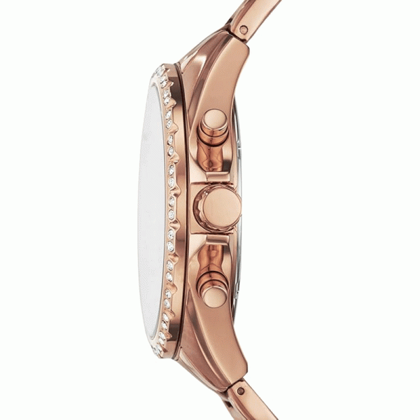 Fossil Women’s Quartz Rose Gold Stainless Steel Rose Gold Dial 40mm Watch BQ3377 (Without Tag)