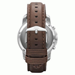 Fossil Men’s Quartz Brown Leather Strap Cream Dial 44mm Watch FS4735 (Without Tag)