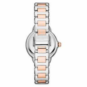 Emporio Armani Women’s Quartz Two Tone Stainless Steel Silver Dial 32mm Watch AR11567