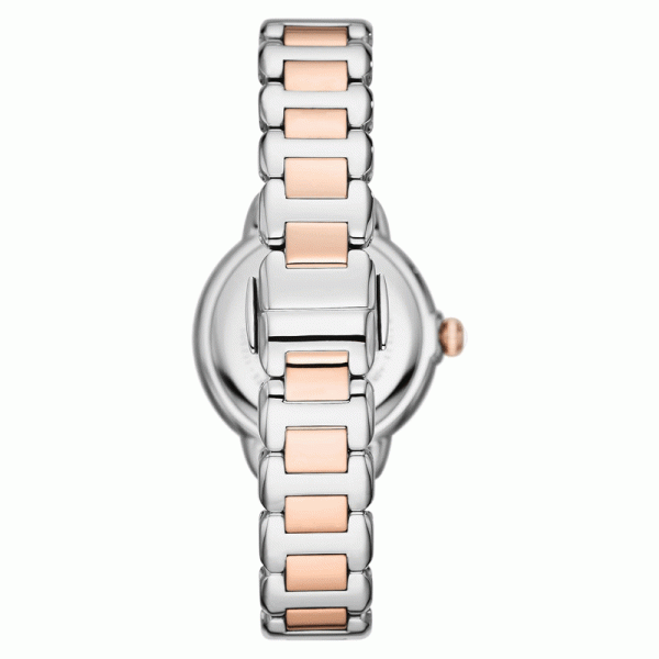 Emporio Armani Women’s Quartz Two Tone Stainless Steel Silver Dial 32mm Watch AR11567