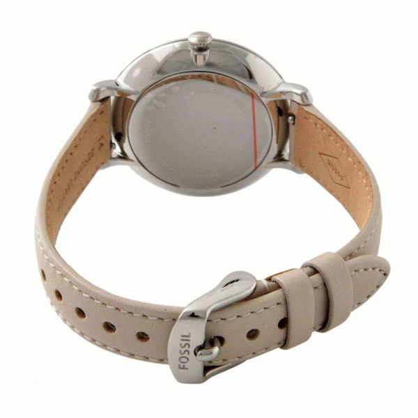 Fossil Women’s Quartz Beige Leather Strap White Dial 36mm Watch ES3793 (Without Tag)