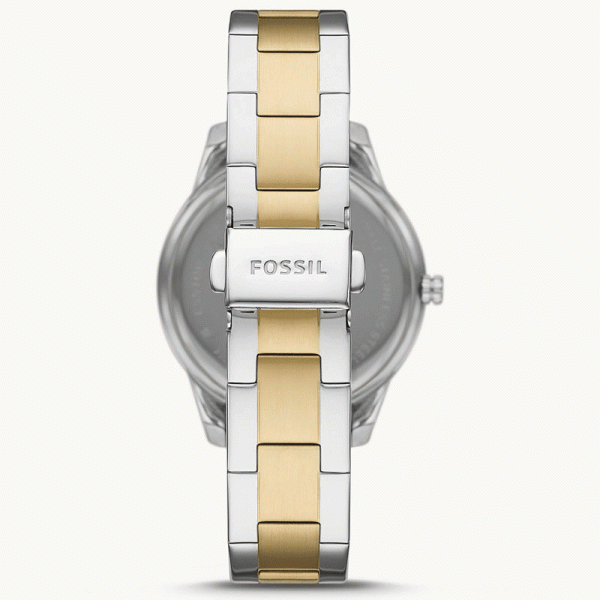 Fossil Women’s Quartz Two-Tone Stainless Steel Silver Dial 37mm Watch ES5107 (Without Tag)