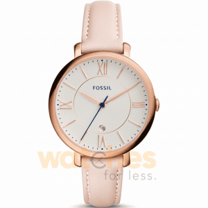 Fossil Women’s Quartz Pink Leather Strap White Dial 36mm Watch ES3988 (Without Tag)