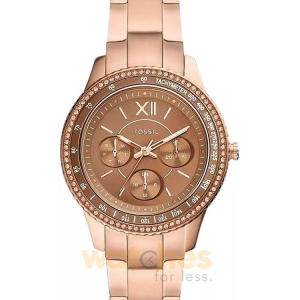 Fossil Women’s Quartz Rose Gold Stainless Steel Brown Dial 37mm Watch ES5109 (Without Tag)
