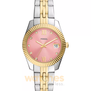 Fossil Women’s Quartz Two Tone Stainless Steel Pink Dial 32mm Watch ES5173 (Without Tag)