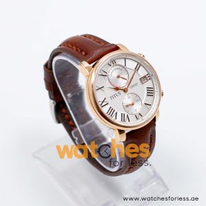 Titus Men’s Automatic Dark Brown Leather Strap White Dial 41mm Watch T2436993 UAE DUBAI AJMAN SHARJAH ABU DHABI RAS AL KHAIMA UMM UL QUWAIN ALAIN FUJAIRAH