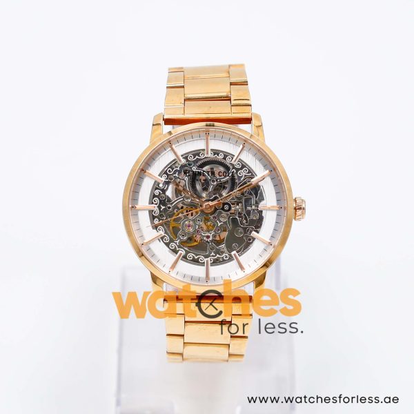 Kenneth Cole Men’s Automatic Rose Gold Stainless Steel White Skeleton Dial 42mm Watch KC50683006 UAE DUBAI AJMAN SHARJAH ABU DHABI RAS AL KHAIMA UMM UL QUWAIN ALAIN FUJAIRAH