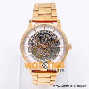 Kenneth Cole Men’s Automatic Rose Gold Stainless Steel White Skeleton Dial 42mm Watch KC50683006 UAE DUBAI AJMAN SHARJAH ABU DHABI RAS AL KHAIMA UMM UL QUWAIN ALAIN FUJAIRAH