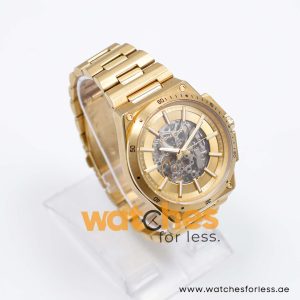 Michael Kors Men’s Automatic Gold Stainless Steel Gold Dial 44mm Watch MK9027 UAE DUBAI AJMAN SHARJAH ABU DHABI RAS AL KHAIMA UMM UL QUWAIN ALAIN FUJAIRAH