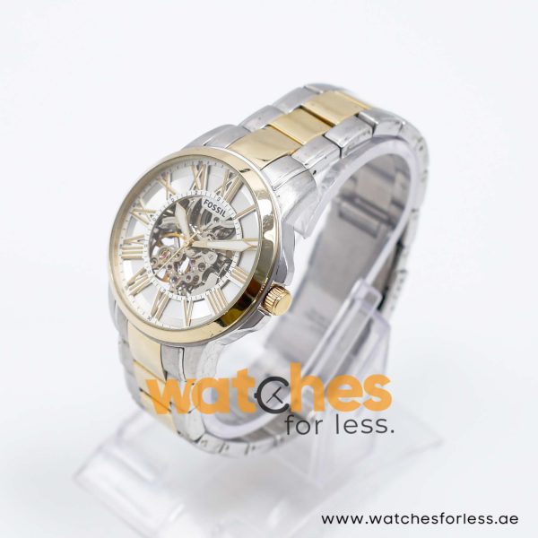 Fossil Men’s Automatic Two Tone Stainless Steel Silver Sunray Dial 40mm Watch ME3112 UAE DUBAI AJMAN SHARJAH ABU DHABI RAS AL KHAIMA UMM UL QUWAIN ALAIN FUJAIRAH