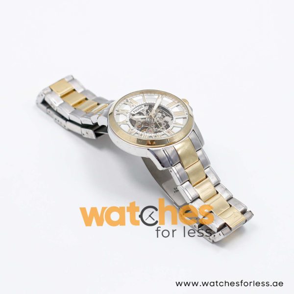 Fossil Men’s Automatic Two Tone Stainless Steel Silver Sunray Dial 40mm Watch ME3112 UAE DUBAI AJMAN SHARJAH ABU DHABI RAS AL KHAIMA UMM UL QUWAIN ALAIN FUJAIRAH