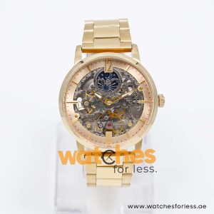 Kenneth Cole Men’s Automatic Gold Stainless Steel Champagne Skeleton Dial 43mm Watch KC6888J/3 UAE DUBAI AJMAN SHARJAH ABU DHABI RAS AL KHAIMA UMM UL QUWAIN ALAIN FUJAIRAH