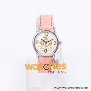 Juicy Couture Women’s Quartz Light Pink Leather Strap Pink & Cream Dial 32mm Watch JC223140129