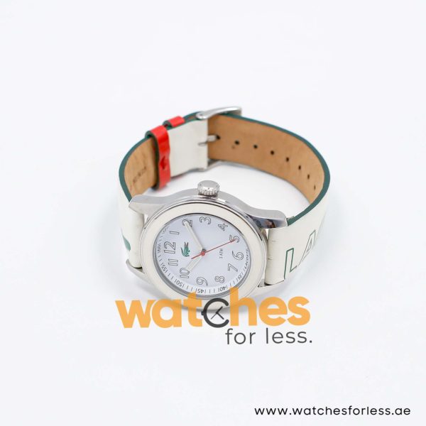 Lacoste Women’s Quartz White & Green Leather Strap White Dial 38mm Watch 2000518