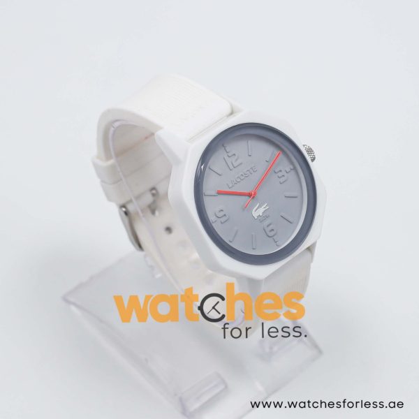 Lacoste Unisex Quartz White Silicone Strap Grey Dial 42mm Watch 2010689 - Image 4