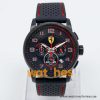 Ferrari Men’s Quartz Black Silicone Strap Black Dial 44mm Watch 830063/1