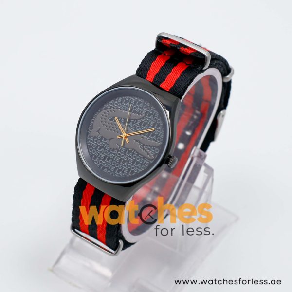 Lacoste Women’s Quartz Black & Red Nylon Strap Black Dial 38mm Watch 2000762/1