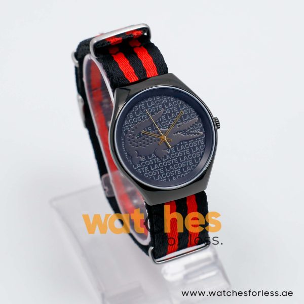 Lacoste Women’s Quartz Black & Red Nylon Strap Black Dial 38mm Watch 2000762/1