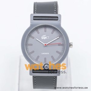 Lacoste Women’s Quartz Grey Leather Strap Light Grey Dial 39mm Watch 2010548