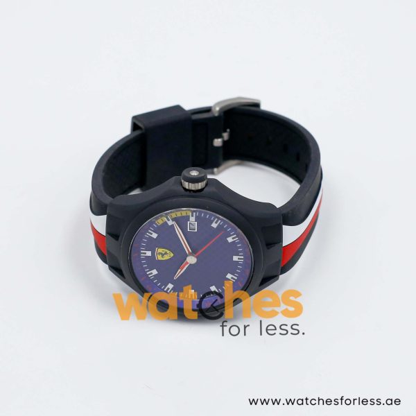 Ferrari Men’s Quartz Multi-Color Silicone Strap Blue Dial 44mm Watch 830010