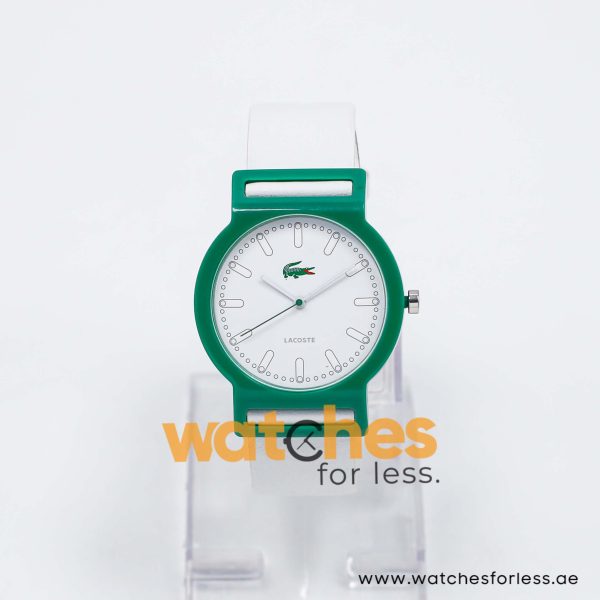 Lacoste Women’s Quartz White Leather Strap White Dial 39mm Watch 2010492