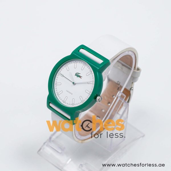 Lacoste Women’s Quartz White Leather Strap White Dial 39mm Watch 2010492