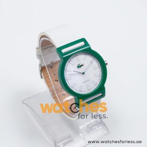 Lacoste Women’s Quartz White Leather Strap White Dial 39mm Watch 2010492