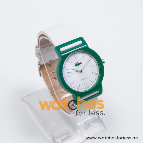 Lacoste Women’s Quartz White Leather Strap White Dial 39mm Watch 2010492