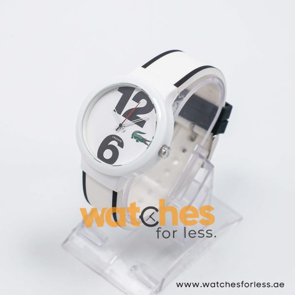 Lacoste Women’s/Kid’s Quartz White & Black Silicone Strap White Dial 40mm Watch 2010542