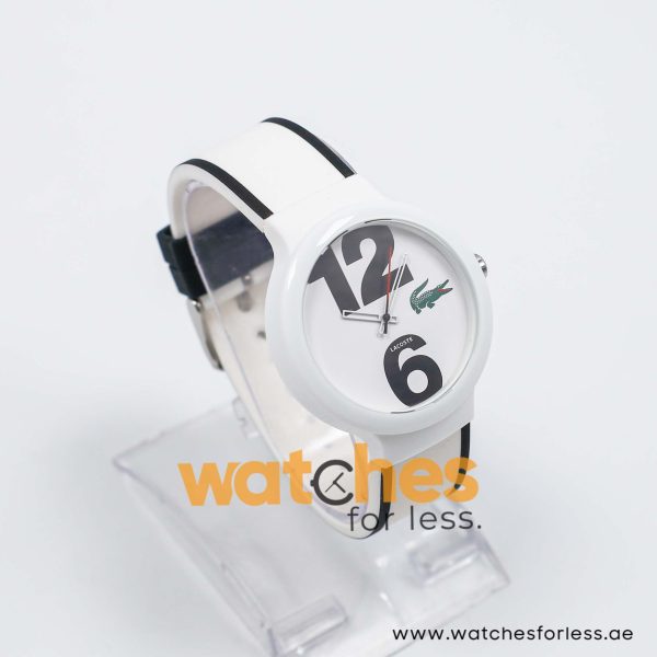 Lacoste Women’s/Kid’s Quartz White & Black Silicone Strap White Dial 40mm Watch 2010542