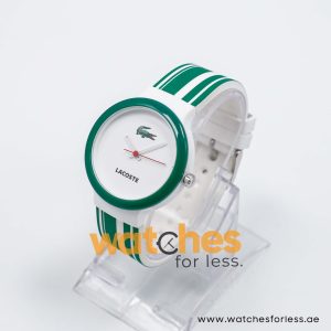 Lacoste Women’s/Kid’s Quartz White & Green Silicone Strap White Dial 40mm Watch 2010538