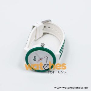 Lacoste Women’s/Kid’s Quartz White & Green Silicone Strap White Dial 40mm Watch 2010538