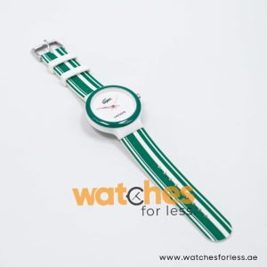 Lacoste Women’s/Kid’s Quartz White & Green Silicone Strap White Dial 40mm Watch 2010538