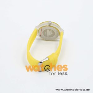 Lacoste Women’s/Kid’s Quartz Yellow Silicone Strap Silver Dial 40mm Watch 2020057