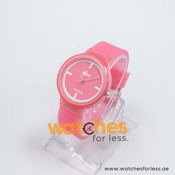 Lacoste Women’s/Kid’s Quartz Pink Silicone Strap Pink Dial 40mm Watch 2020025