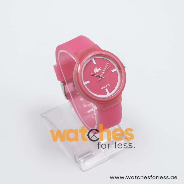 Lacoste Women’s/Kid’s Quartz Pink Silicone Strap Pink Dial 40mm Watch 2020025