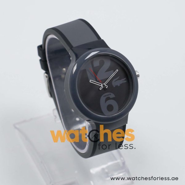 Lacoste Women’s/Kid’s Quartz Black & Grey Silicone Strap Black Dial 40mm Watch 2010545