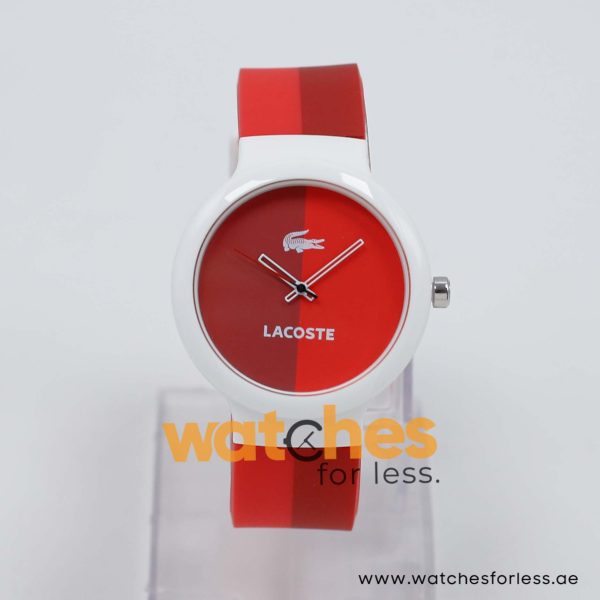 Lacoste Women’s/Kid’s Quartz Maroon & Red Silicone Strap Maroon & Red Dial 40mm Watch 2020037