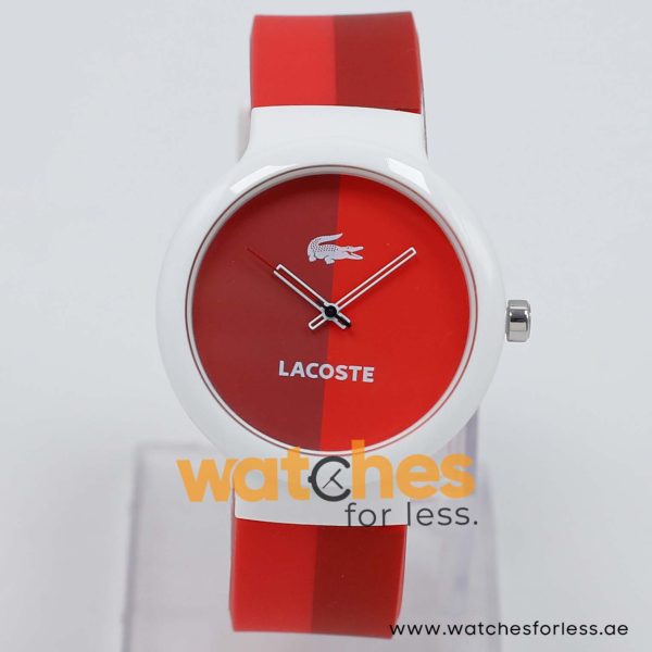 Lacoste Women’s/Kid’s Quartz Maroon & Red Silicone Strap Maroon & Red Dial 40mm Watch 2020037