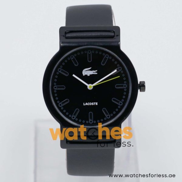 Lacoste Women’s Quartz Black Leather Strap Black Dial 39mm Watch 2010485