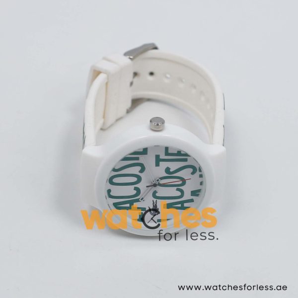 Lacoste Women’s/Kid’s Quartz White & Green Silicone Strap White & Green Dial 40mm Watch 2020055