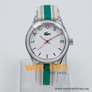 Lacoste Women’s Quartz Multi Color Nylon Strap White Dial 39mm Watch 2000769