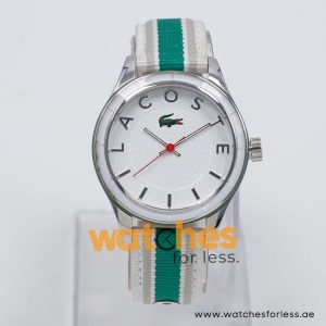 Lacoste Women’s Quartz Multi Color Nylon Strap White Dial 39mm Watch 2000769