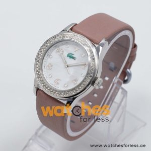 Lacoste Women’s Quartz Fone Leather Strap Mother Of Pearl Dial 38mm Watch 2000663/1