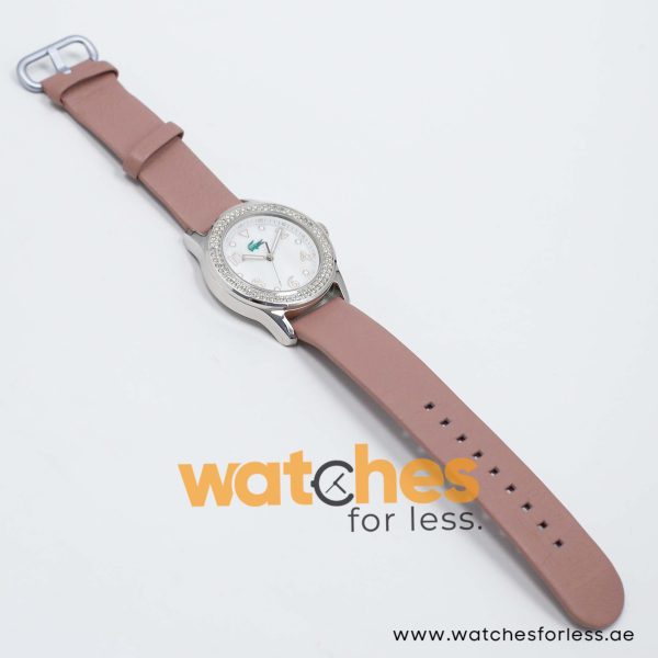 Lacoste Women’s Quartz Fone Leather Strap Mother Of Pearl Dial 38mm Watch 2000663/1