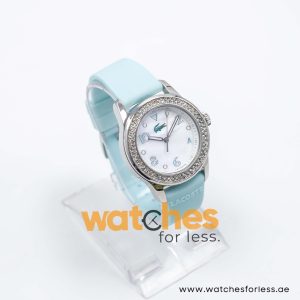 Lacoste Women’s Quartz Sea Green Silicone Strap Mother Of Pearl Dial 38mm Watch 2000664