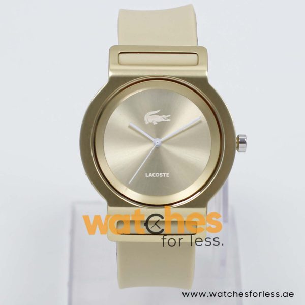 Lacoste Women’s Quartz Beige Silicone Strap Champagne Dial 39mm Watch 2000698