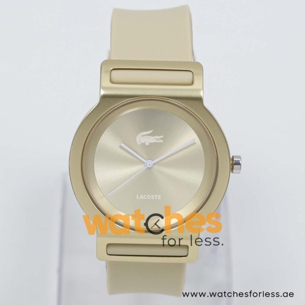 Lacoste Women’s Quartz Beige Silicone Strap Champagne Dial 39mm Watch 2000698